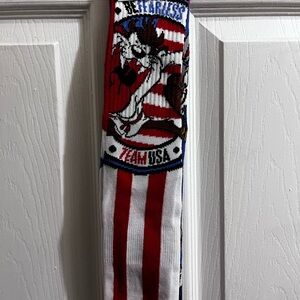 Team USA Warner bros. Striped Socks